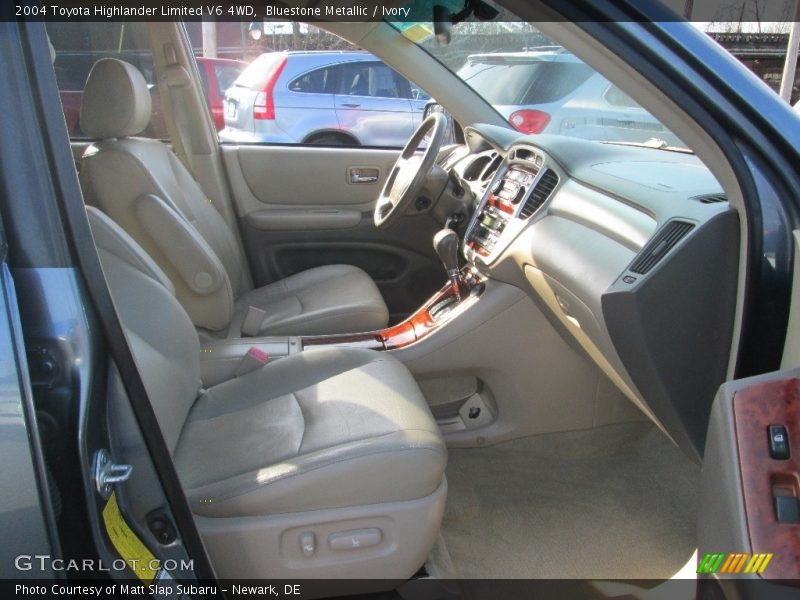 Bluestone Metallic / Ivory 2004 Toyota Highlander Limited V6 4WD