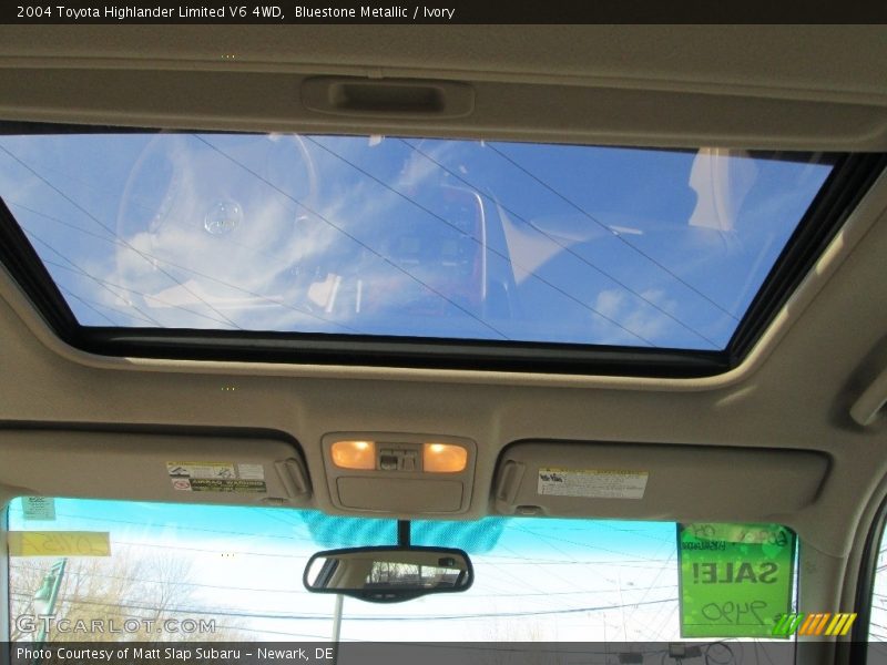 Bluestone Metallic / Ivory 2004 Toyota Highlander Limited V6 4WD