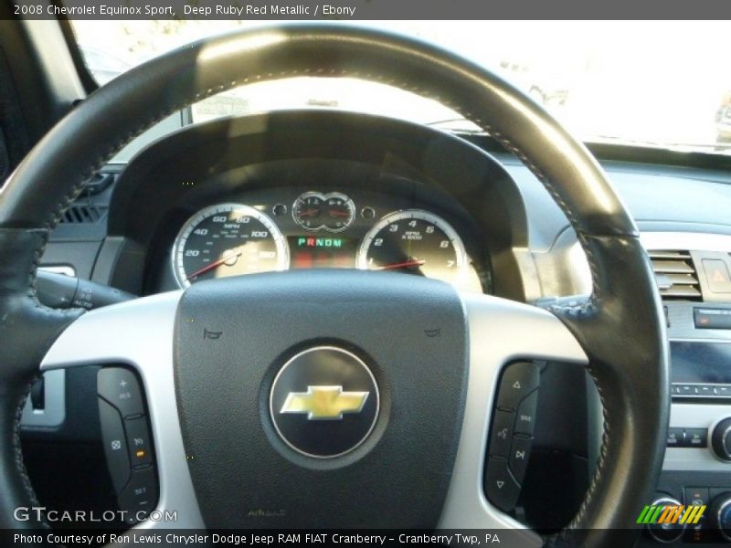 Deep Ruby Red Metallic / Ebony 2008 Chevrolet Equinox Sport