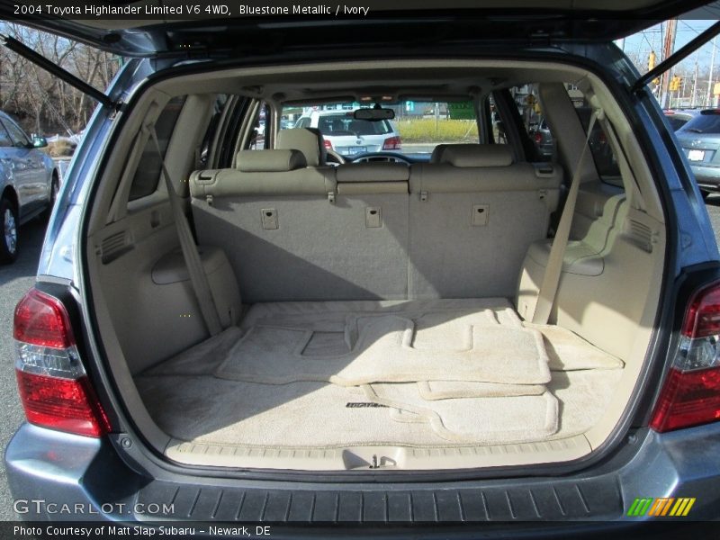 Bluestone Metallic / Ivory 2004 Toyota Highlander Limited V6 4WD