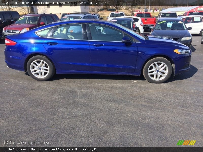 Deep Impact Blue Metallic / Dune 2013 Ford Fusion SE 1.6 EcoBoost