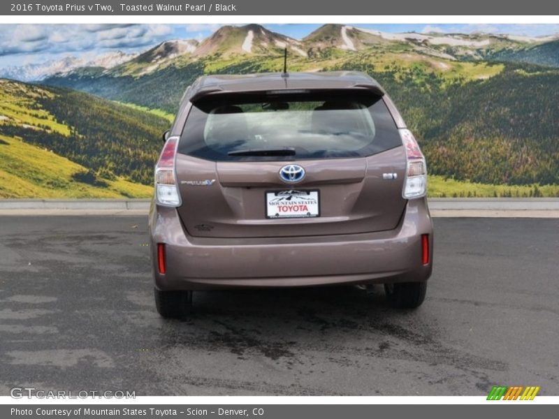 Toasted Walnut Pearl / Black 2016 Toyota Prius v Two