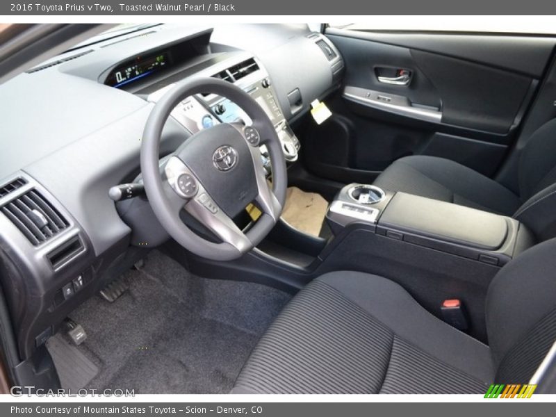 Toasted Walnut Pearl / Black 2016 Toyota Prius v Two