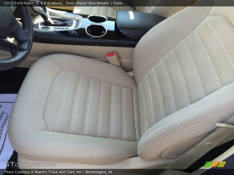 Deep Impact Blue Metallic / Dune 2013 Ford Fusion SE 1.6 EcoBoost