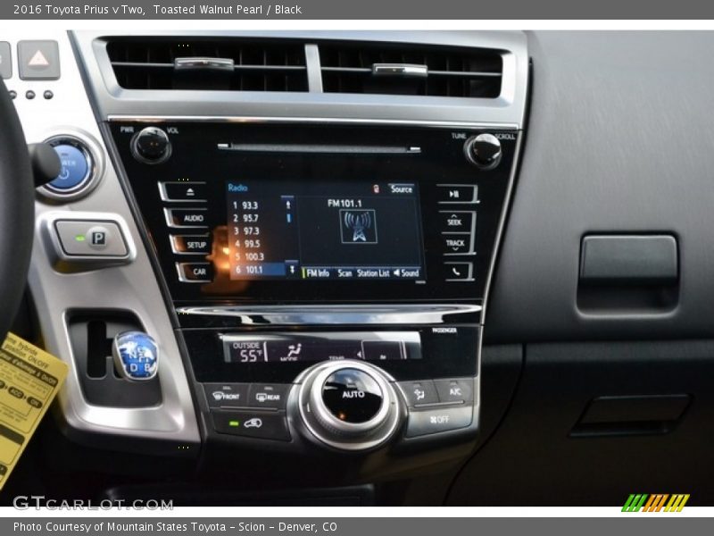 Toasted Walnut Pearl / Black 2016 Toyota Prius v Two