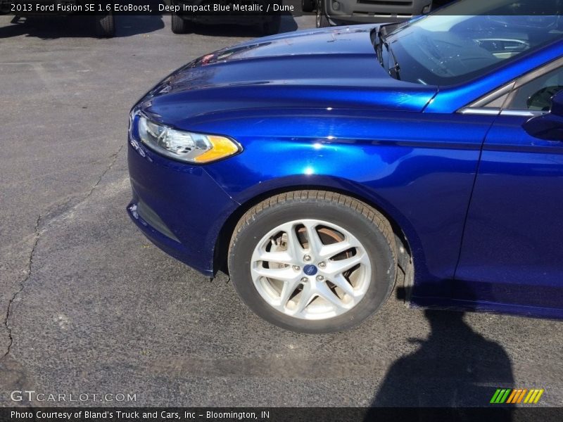 Deep Impact Blue Metallic / Dune 2013 Ford Fusion SE 1.6 EcoBoost
