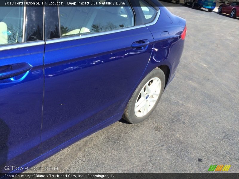 Deep Impact Blue Metallic / Dune 2013 Ford Fusion SE 1.6 EcoBoost