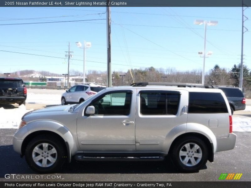 Silver Lightning Metallic / Graphite 2005 Nissan Pathfinder LE 4x4