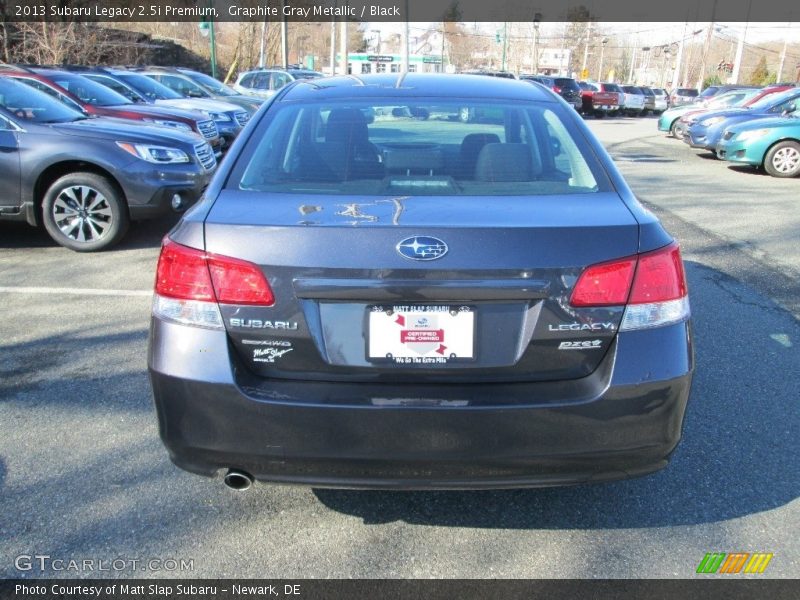Graphite Gray Metallic / Black 2013 Subaru Legacy 2.5i Premium