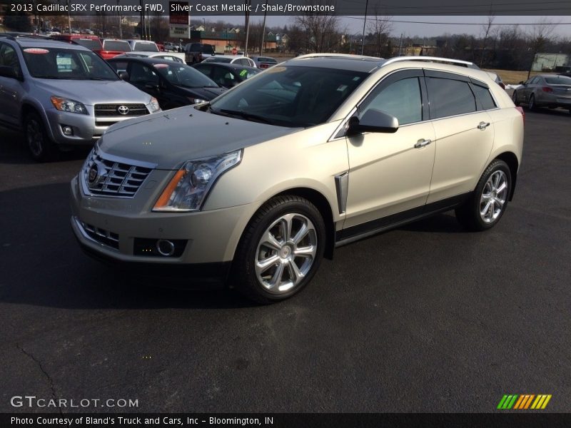 Silver Coast Metallic / Shale/Brownstone 2013 Cadillac SRX Performance FWD