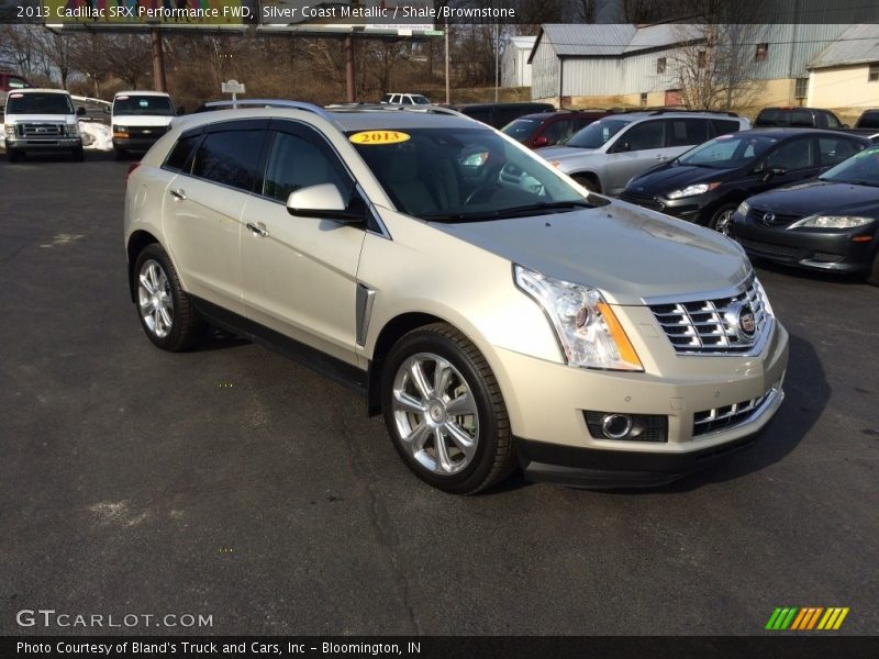 Silver Coast Metallic / Shale/Brownstone 2013 Cadillac SRX Performance FWD