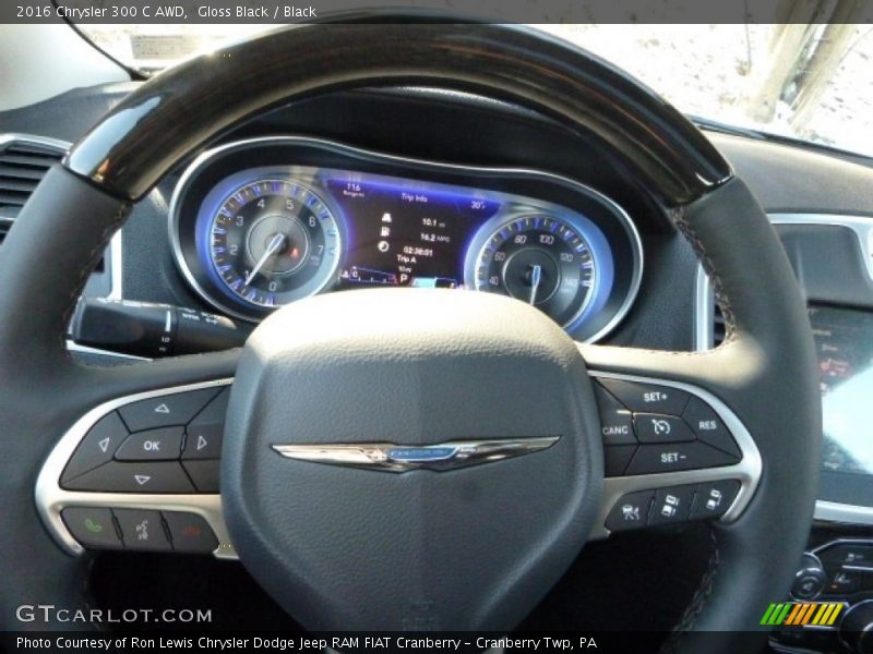 Gloss Black / Black 2016 Chrysler 300 C AWD