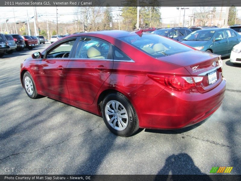 Venetian Red / Camel 2011 Hyundai Sonata GLS