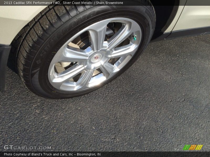 Silver Coast Metallic / Shale/Brownstone 2013 Cadillac SRX Performance FWD