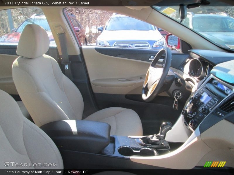 Venetian Red / Camel 2011 Hyundai Sonata GLS