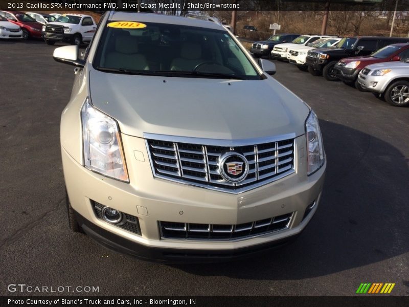 Silver Coast Metallic / Shale/Brownstone 2013 Cadillac SRX Performance FWD