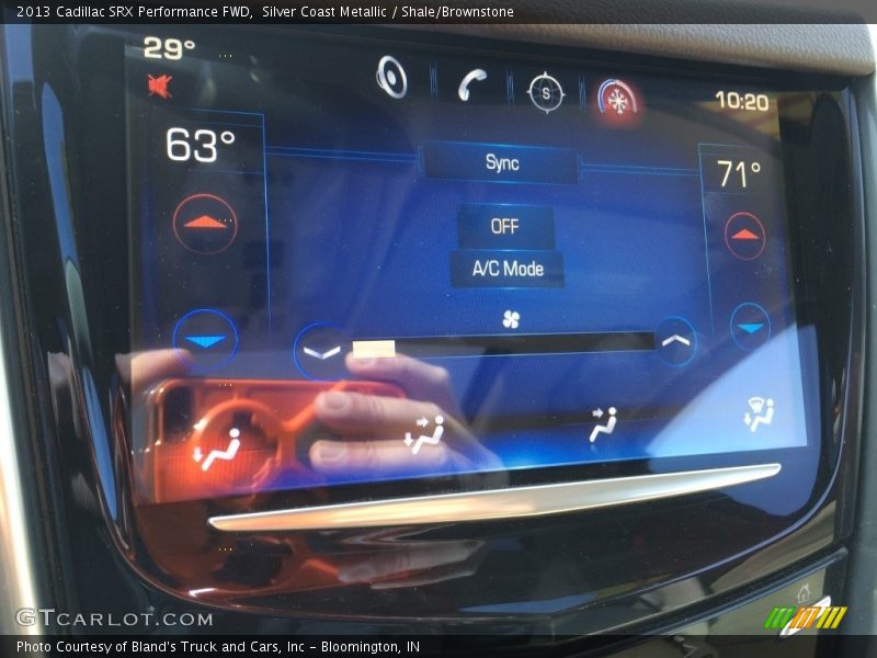 Silver Coast Metallic / Shale/Brownstone 2013 Cadillac SRX Performance FWD