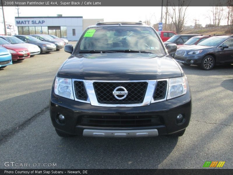 Super Black / Cafe Latte 2008 Nissan Pathfinder LE 4x4