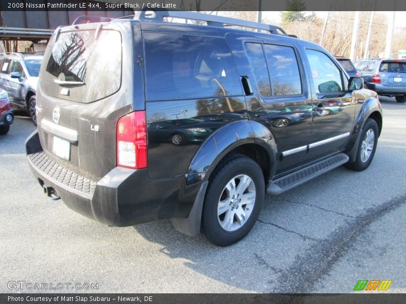 Super Black / Cafe Latte 2008 Nissan Pathfinder LE 4x4