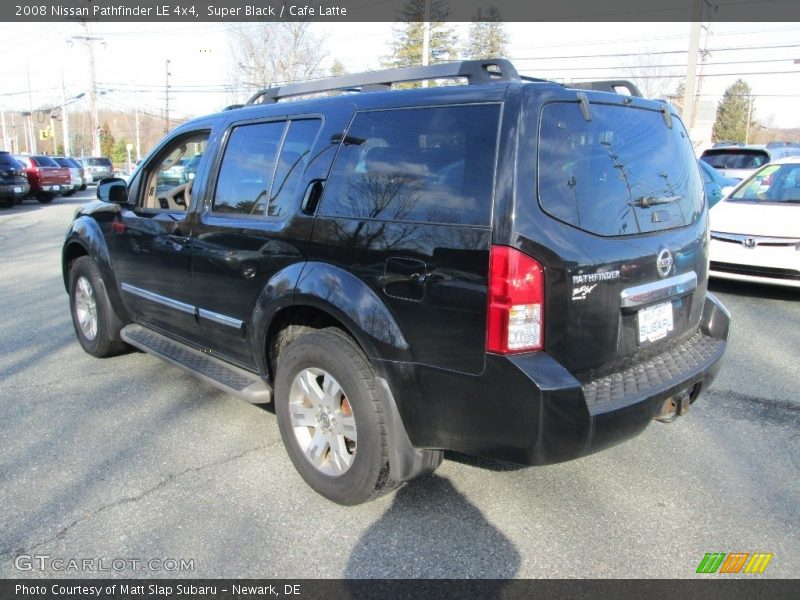 Super Black / Cafe Latte 2008 Nissan Pathfinder LE 4x4