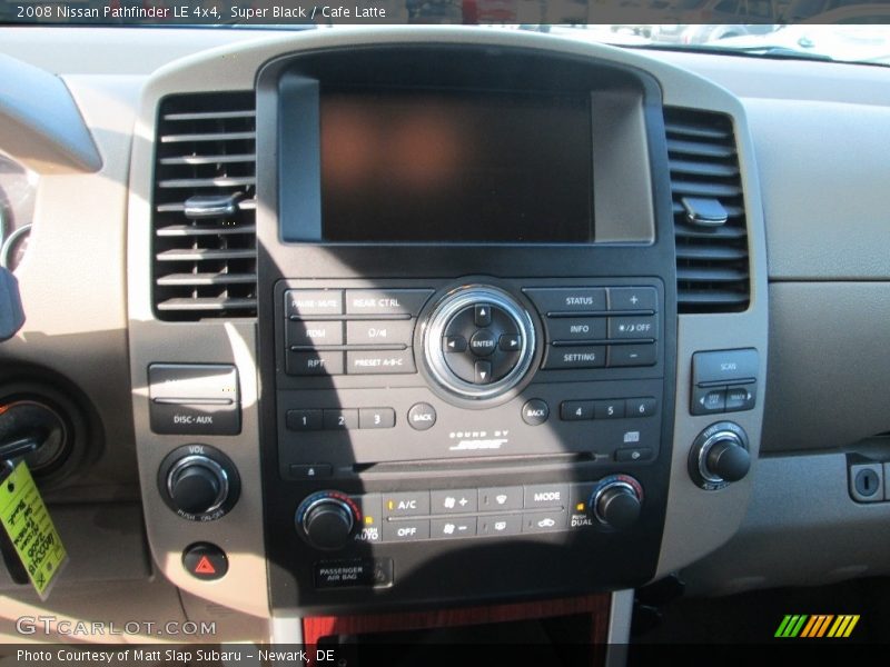 Super Black / Cafe Latte 2008 Nissan Pathfinder LE 4x4