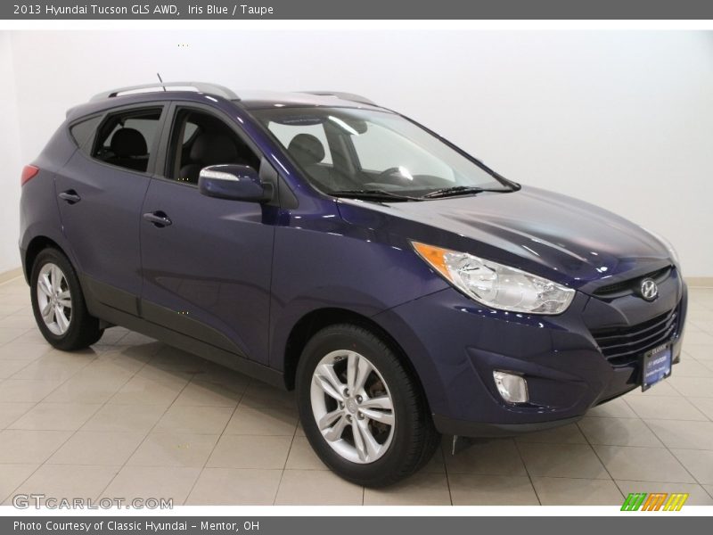 Iris Blue / Taupe 2013 Hyundai Tucson GLS AWD