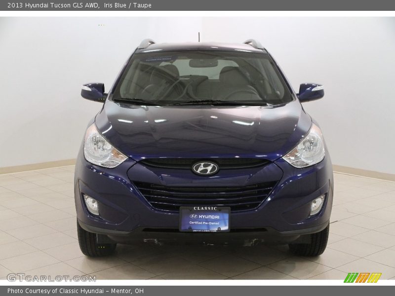 Iris Blue / Taupe 2013 Hyundai Tucson GLS AWD