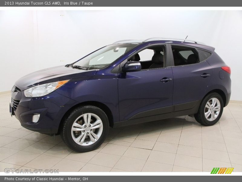 Iris Blue / Taupe 2013 Hyundai Tucson GLS AWD