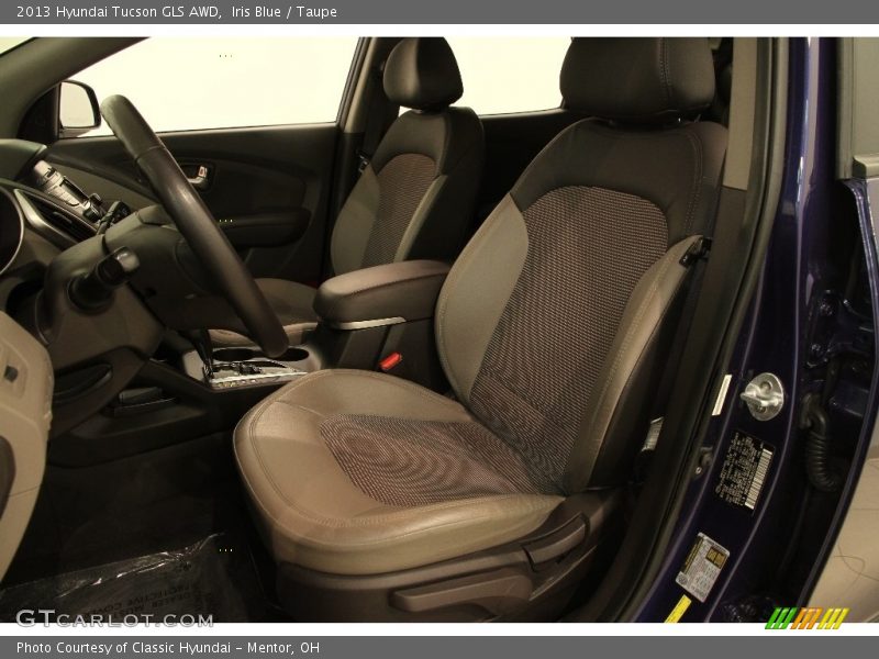 Iris Blue / Taupe 2013 Hyundai Tucson GLS AWD
