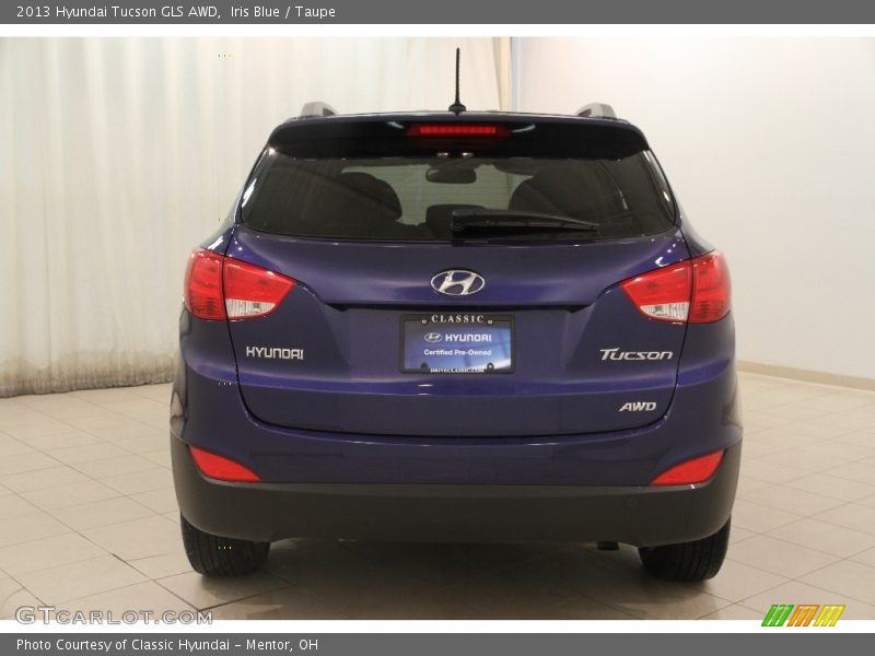 Iris Blue / Taupe 2013 Hyundai Tucson GLS AWD