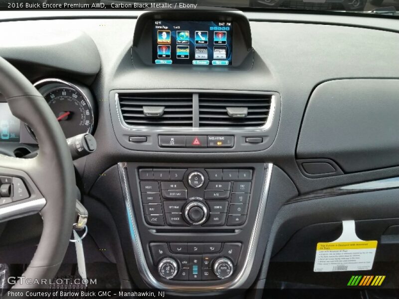Carbon Black Metallic / Ebony 2016 Buick Encore Premium AWD