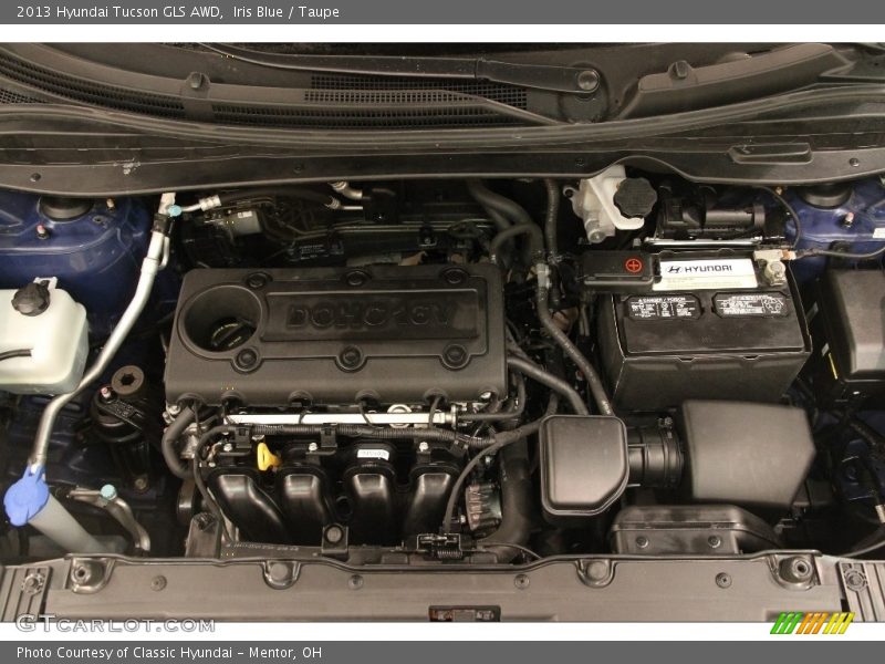 Iris Blue / Taupe 2013 Hyundai Tucson GLS AWD