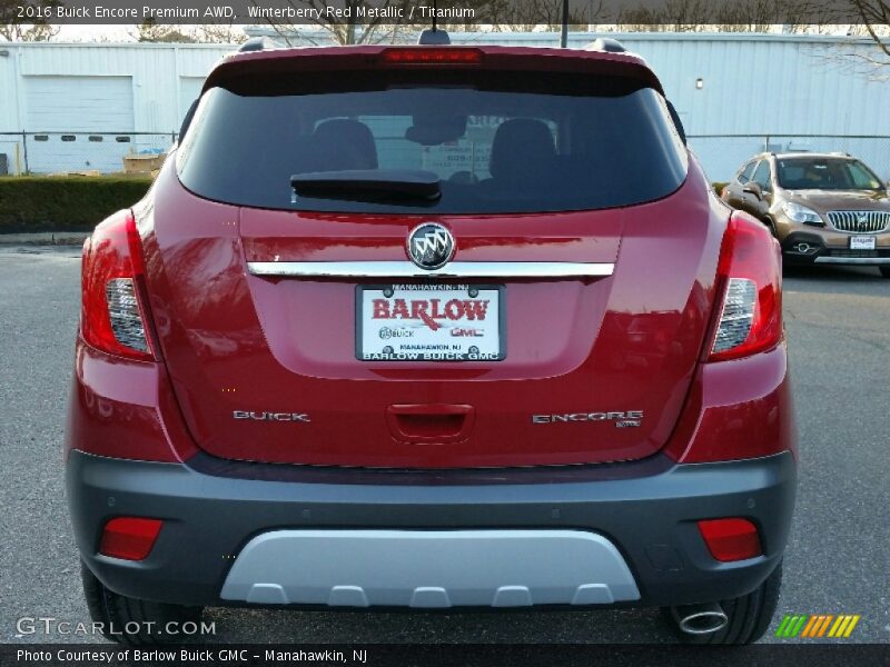 Winterberry Red Metallic / Titanium 2016 Buick Encore Premium AWD