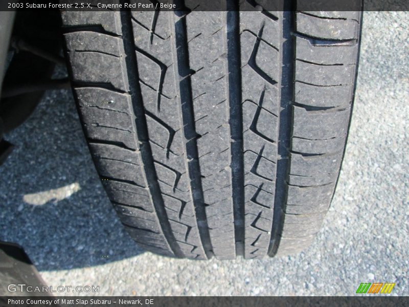Cayenne Red Pearl / Beige 2003 Subaru Forester 2.5 X