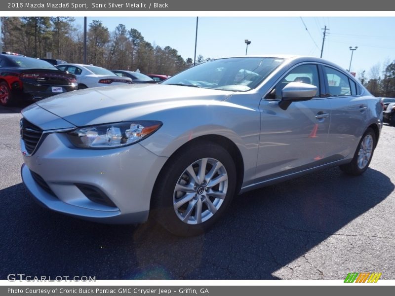 Sonic Silver Metallic / Black 2016 Mazda Mazda6 Sport