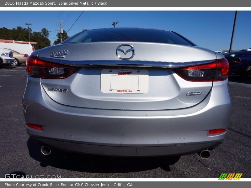 Sonic Silver Metallic / Black 2016 Mazda Mazda6 Sport