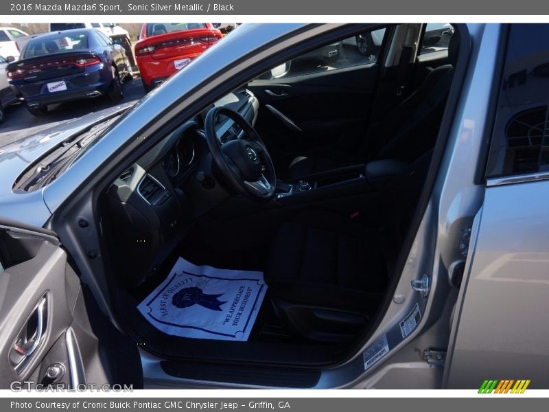 Sonic Silver Metallic / Black 2016 Mazda Mazda6 Sport