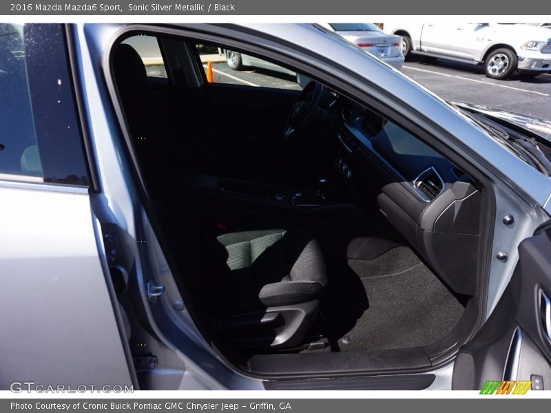 Sonic Silver Metallic / Black 2016 Mazda Mazda6 Sport