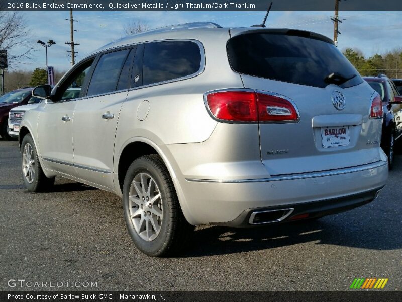 Quicksilver Metallic / Light Titanium/Dark Titanium 2016 Buick Enclave Convenience