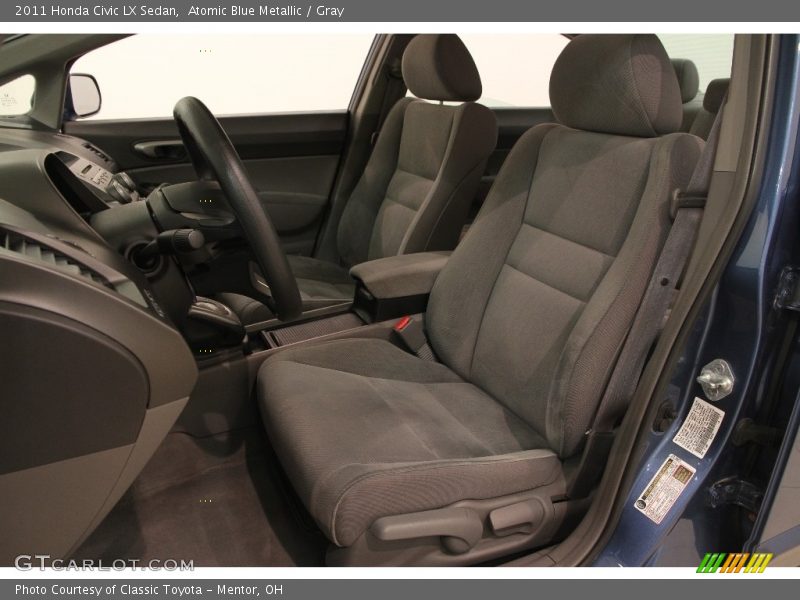Atomic Blue Metallic / Gray 2011 Honda Civic LX Sedan