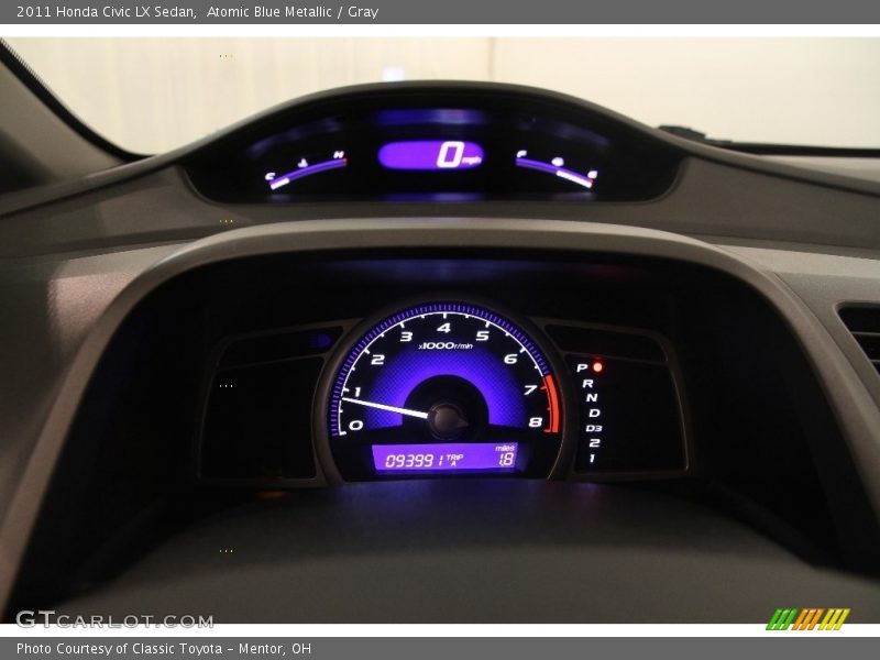 Atomic Blue Metallic / Gray 2011 Honda Civic LX Sedan