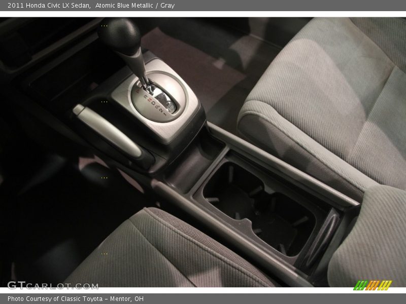 Atomic Blue Metallic / Gray 2011 Honda Civic LX Sedan