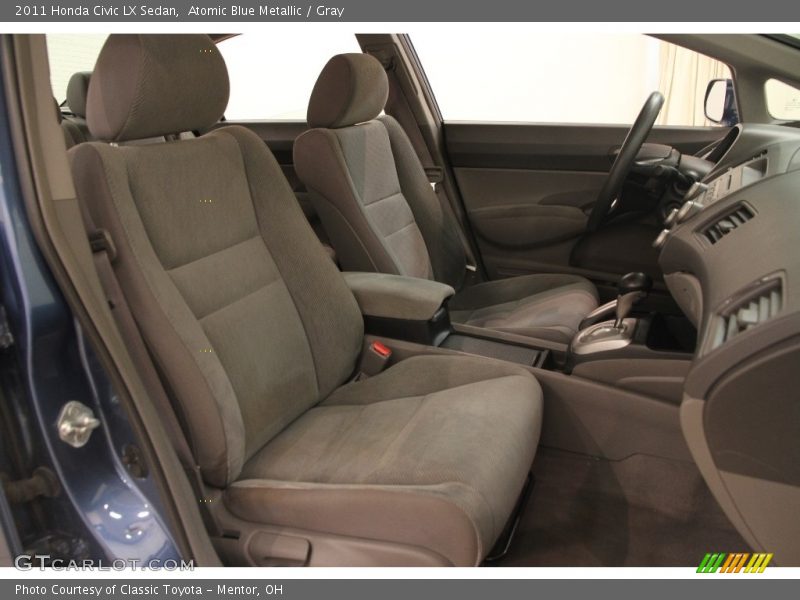 Atomic Blue Metallic / Gray 2011 Honda Civic LX Sedan