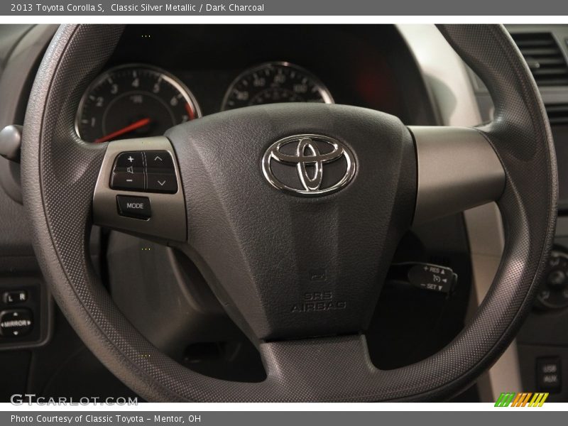 Classic Silver Metallic / Dark Charcoal 2013 Toyota Corolla S