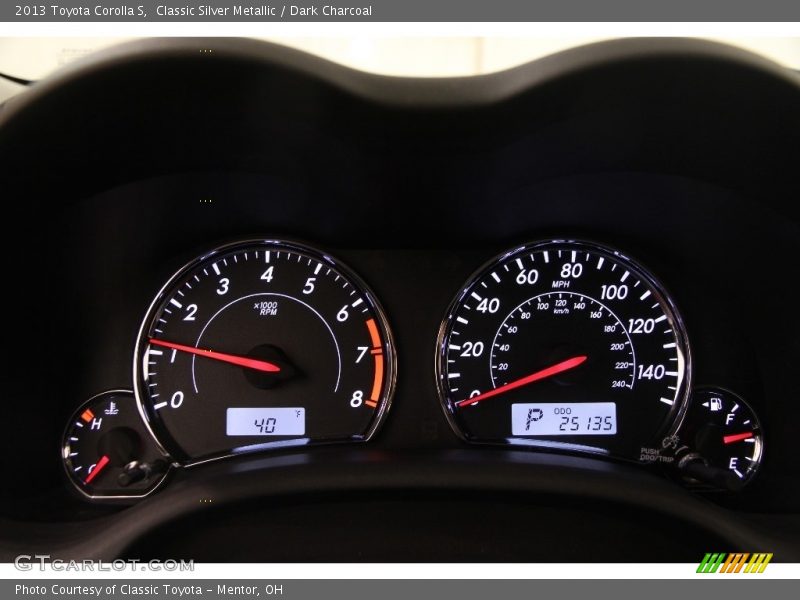 Classic Silver Metallic / Dark Charcoal 2013 Toyota Corolla S
