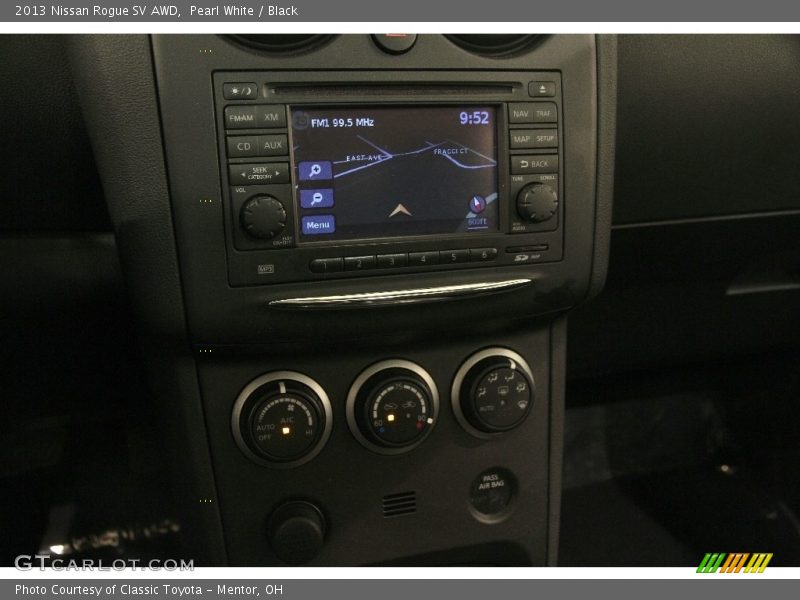 Pearl White / Black 2013 Nissan Rogue SV AWD