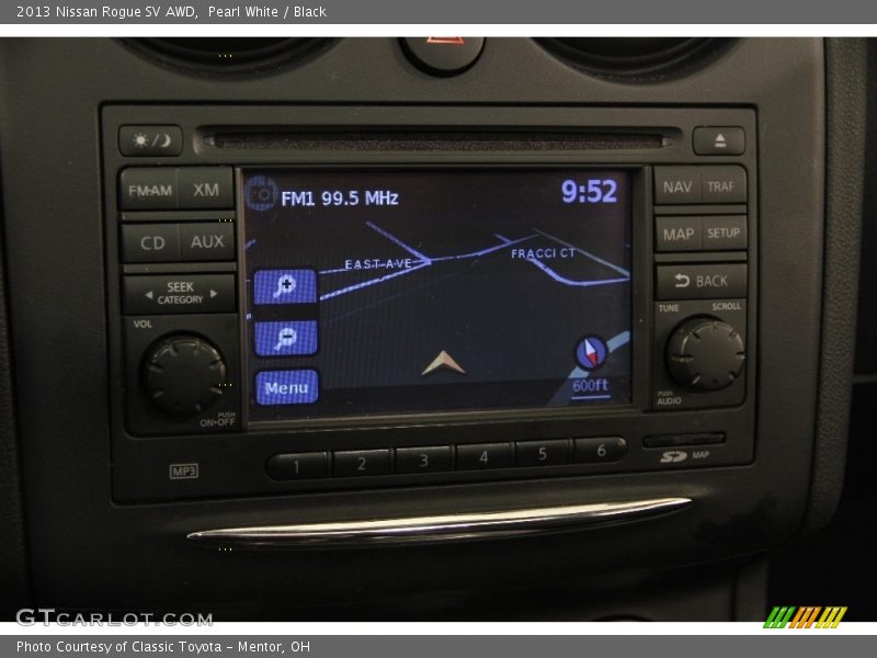 Pearl White / Black 2013 Nissan Rogue SV AWD