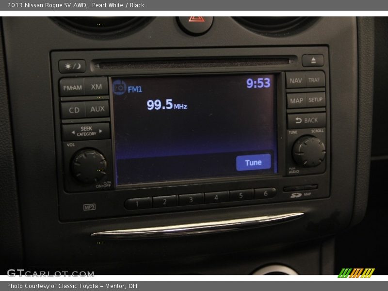 Pearl White / Black 2013 Nissan Rogue SV AWD