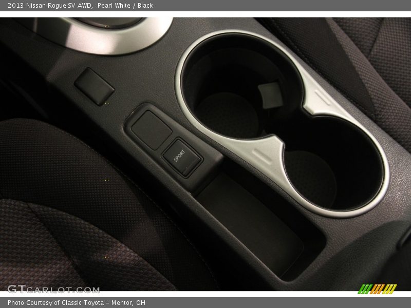 Pearl White / Black 2013 Nissan Rogue SV AWD