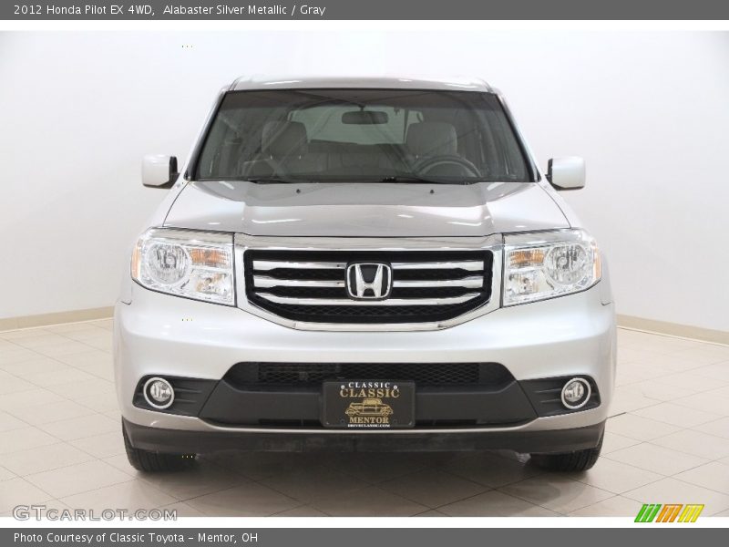 Alabaster Silver Metallic / Gray 2012 Honda Pilot EX 4WD